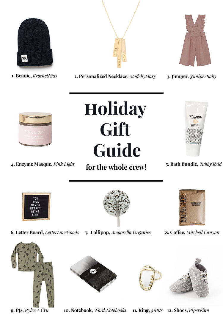 Holiday Gift Guide for the Whole Crew!